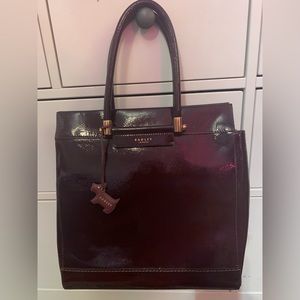 Radley London Satchel Bag in Dark Red